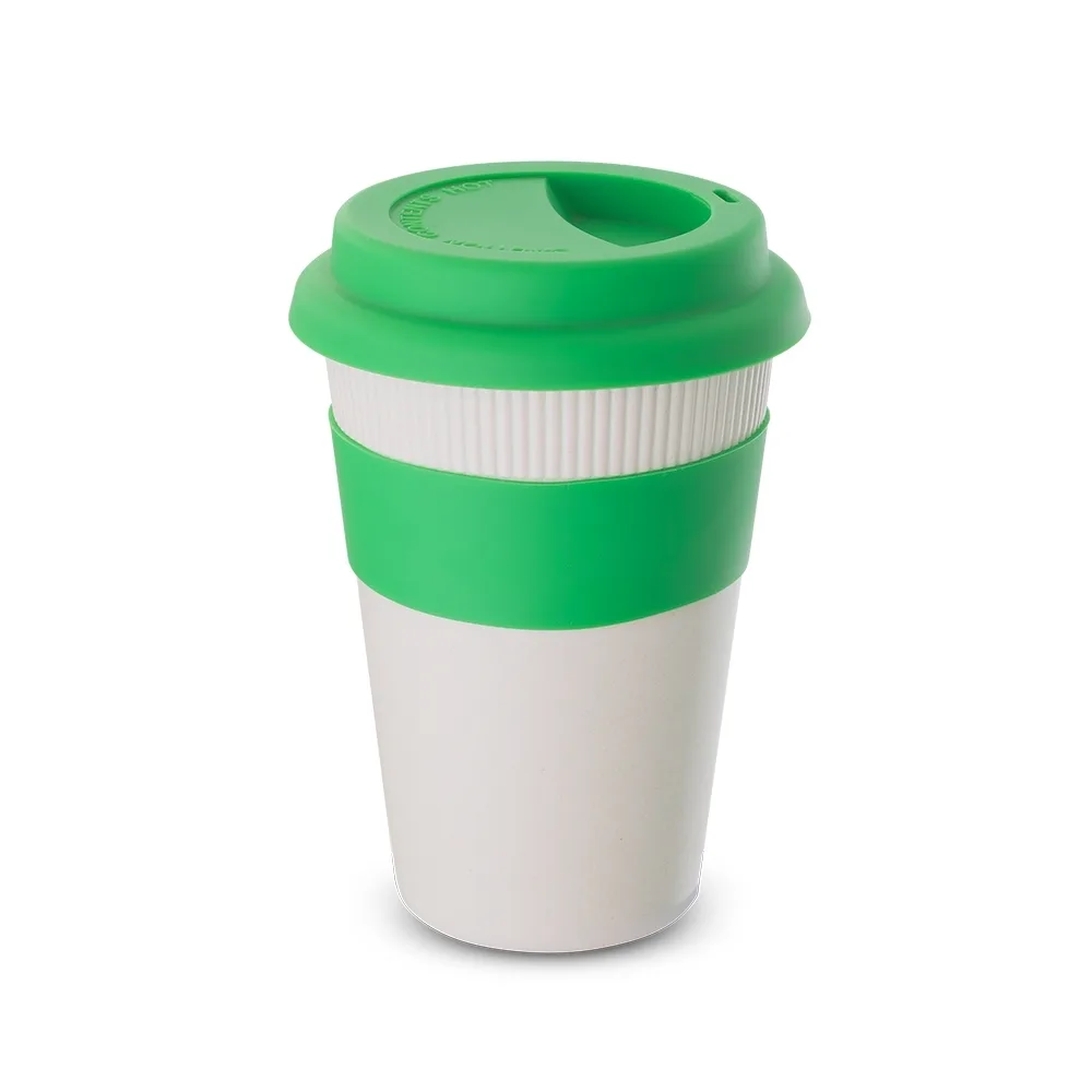 Copo Fibra Bambu c/ Tampa 450ml - alternativa