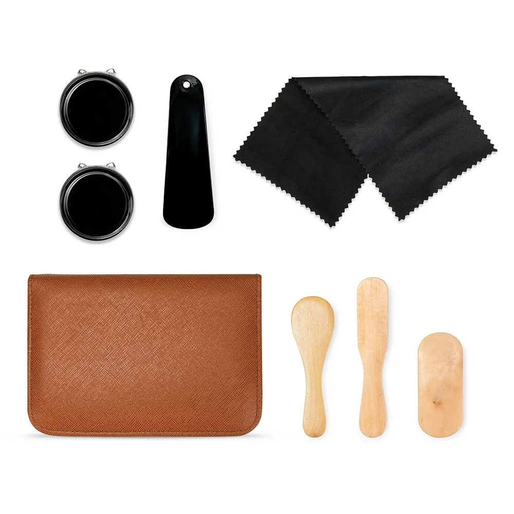 Kit Limpeza Sapatos 7 Peças