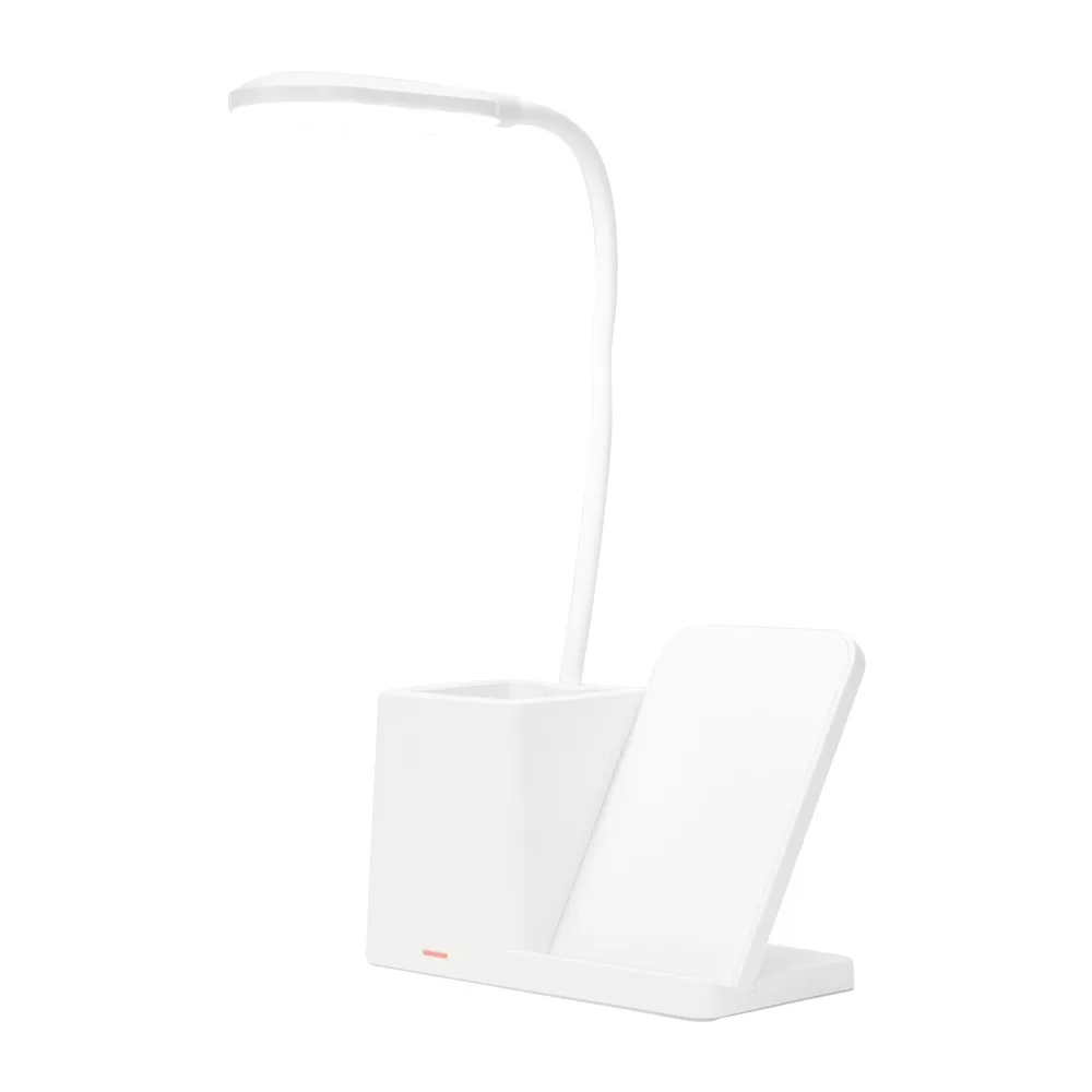 Luminária LED com Carregamento Via Indução e Porta-caneta